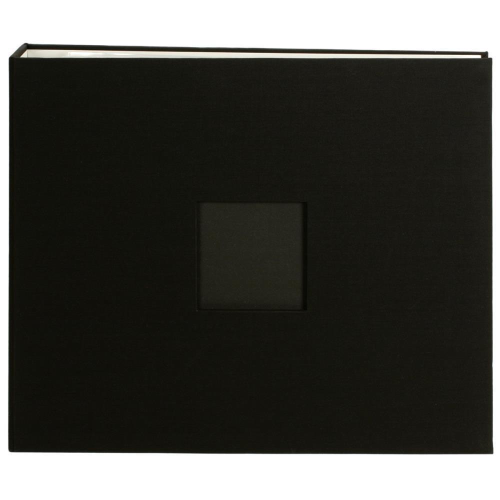 American Crafts Cloth D-Ring 12X12 inch Album - Black