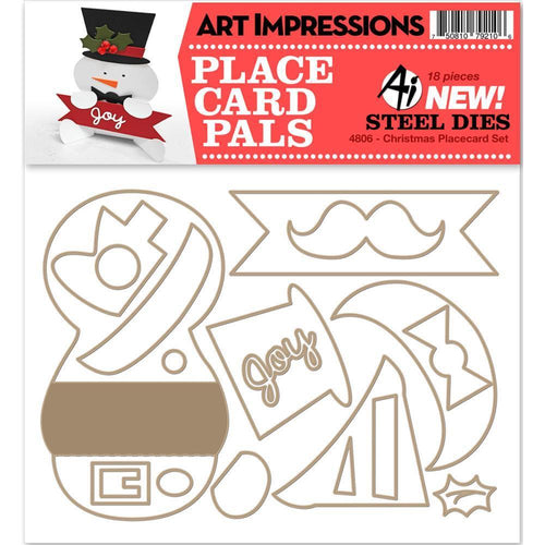 Art Impressions Die Christmas Placecard Set