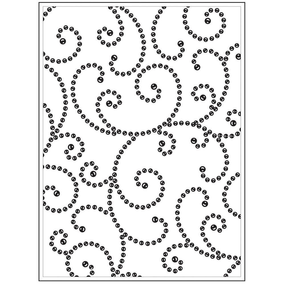 Background Embossing Folder 4.25X5.75 Gem Swirl