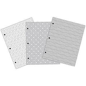 American Crafts - Creative Zen Colouring Folders 9.6 inch X14 inch 3 pack Geometric