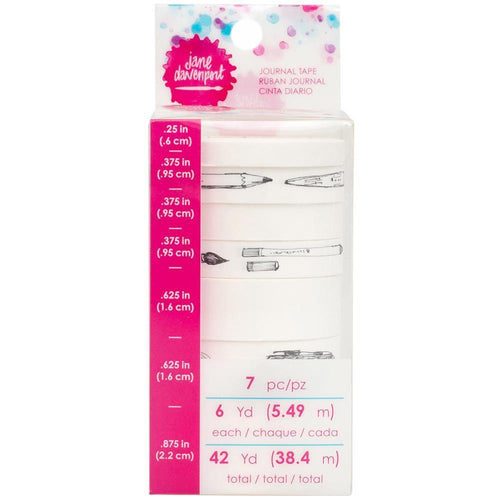 American Crafts Jane Davenport Mixed Media Journal Tape Rolls 7 pack