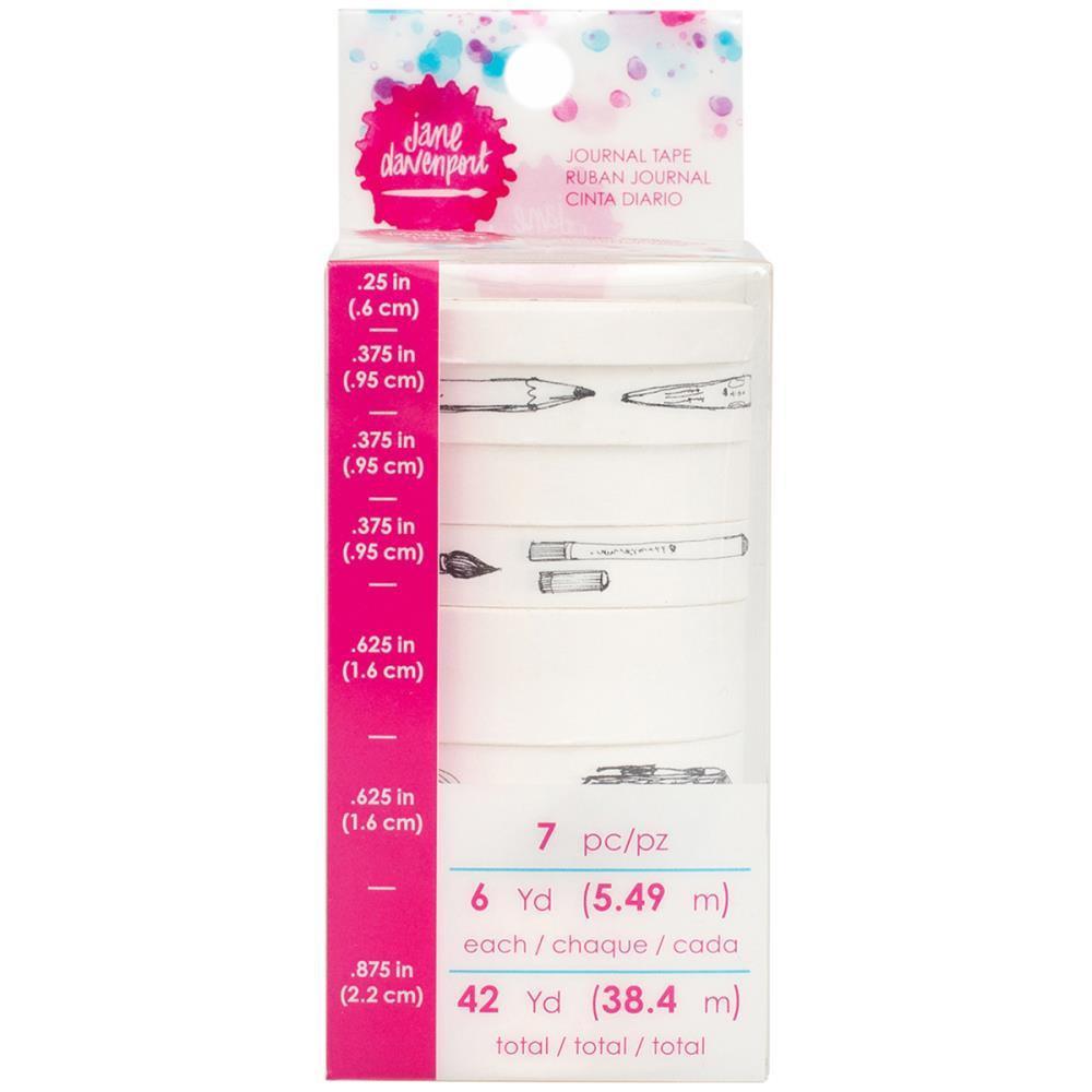 American Crafts Jane Davenport Mixed Media Journal Tape Rolls 7 pack