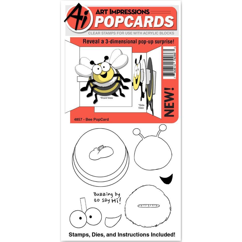 Art Impressions PopCard with Stamps, Dies and Instructions - Bee
