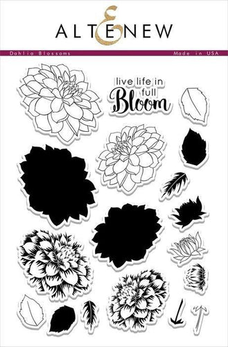 Altenew Clear Stamps - Dahlia Blossoms