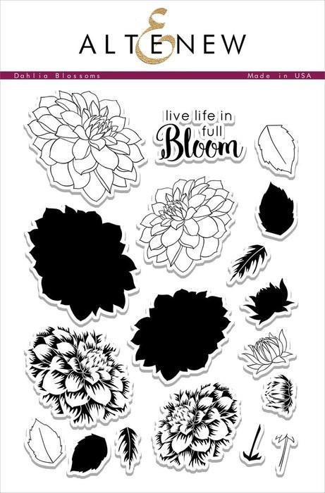 Altenew Clear Stamps - Dahlia Blossoms
