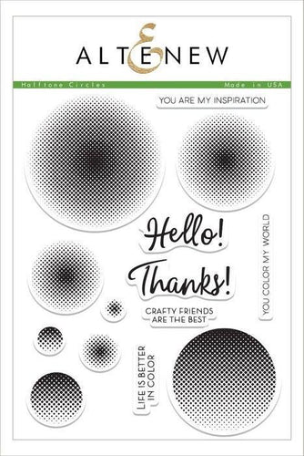 Altenew Clear Stamps - Halftone Circles