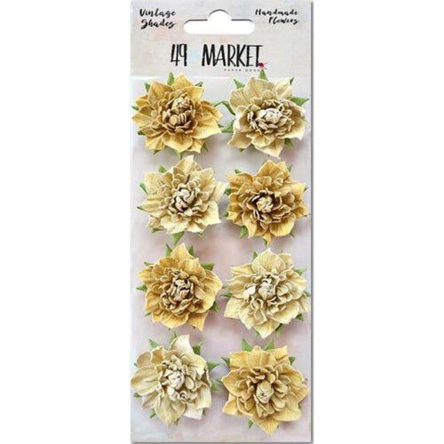49 and Market - Vintage Shades Blossoms 1.25 inch 8 pack - Yellow
