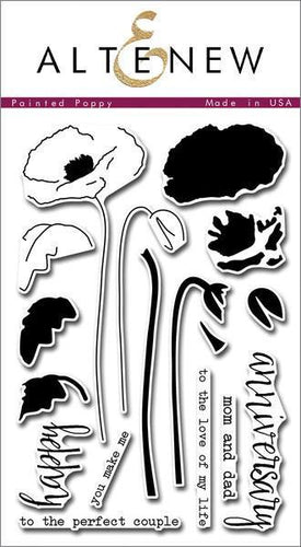 Altenew Clear Stamps - Painted Poppy