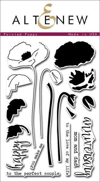 Altenew Clear Stamps - Painted Poppy