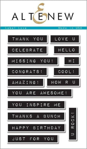 Altenew Clear Stamps - Label Love