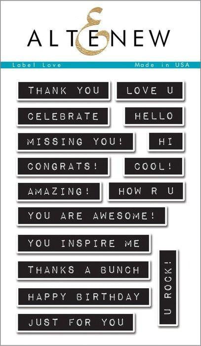 Altenew Clear Stamps - Label Love