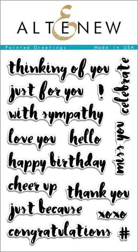 Altenew Clear Stamps - Painted Greetings