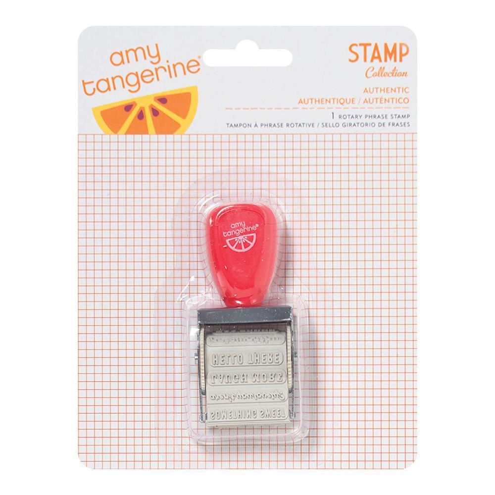 American Crafts Amy Tangerine Yes Please Roller Stamp 12 Phrases