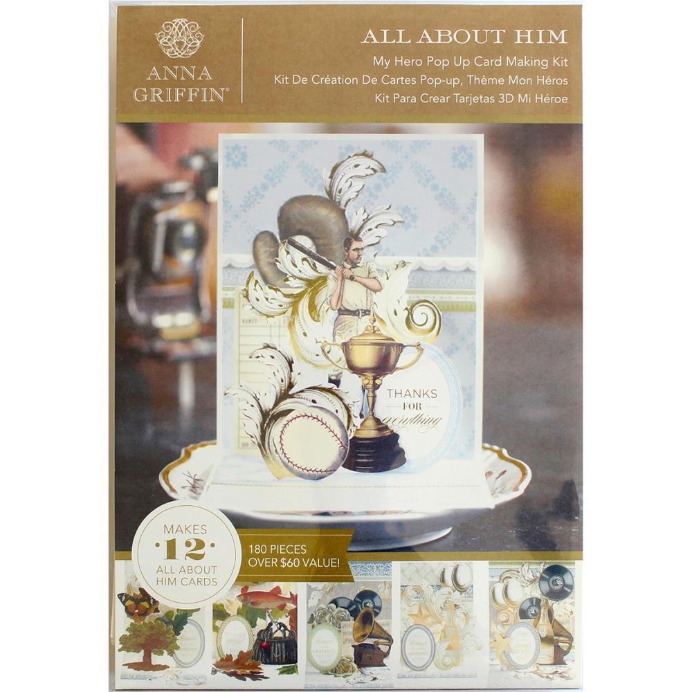 Anna Griffin Cardmaking Kits - Makes 12 cards - My Hero