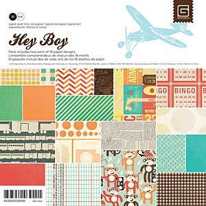 Basic Grey - 6x6 Paper Pad - Hey Boy