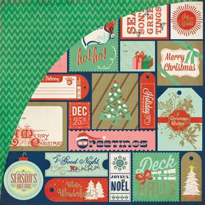 BasicGrey - 25th & Pine - Santa Highway 12x12 d/sided paper (pack of 10)