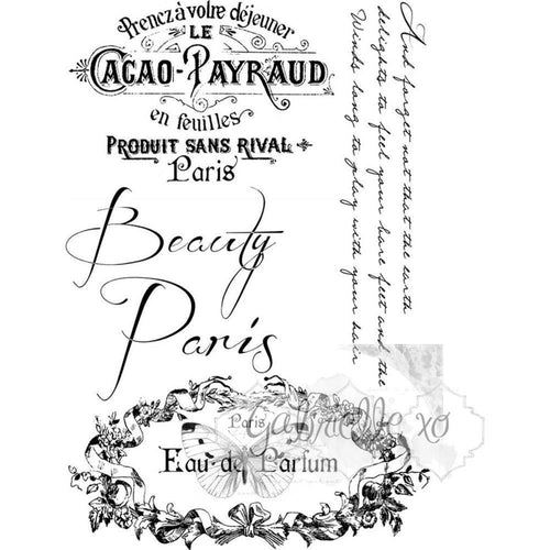 49 & Market Clear Stamps 4 inch X6 inch Gabis Label