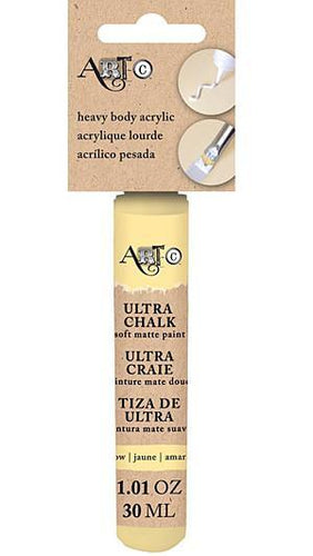Art-C Heavy Body Ultra Chalk Acrylic Paint 30ml - Yellow