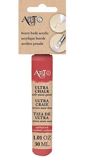 Art-C Heavy Body Ultra Chalk Acrylic Paint 30ml - Cardinal Red