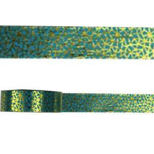 Amazing Value Washi Tape - Green Metallic with gold pattern design
