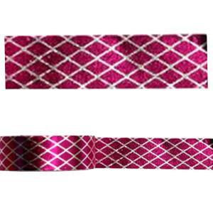 Amazing Value Foil Washi Tape - Silver with Hot Pink Diamond Design