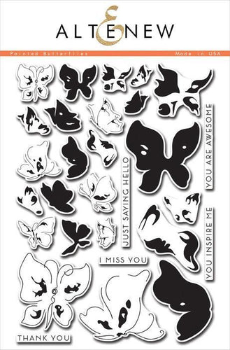 Altenew Large Clear Stamps Set - Painted Butterflies