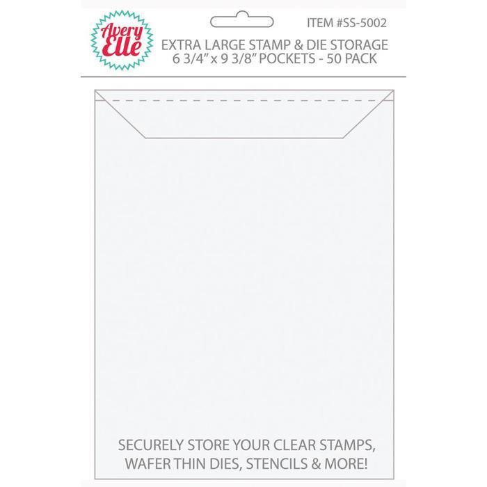 Avery Elle - Stamp & Die Storage Pockets - Extra Large (50 pk)