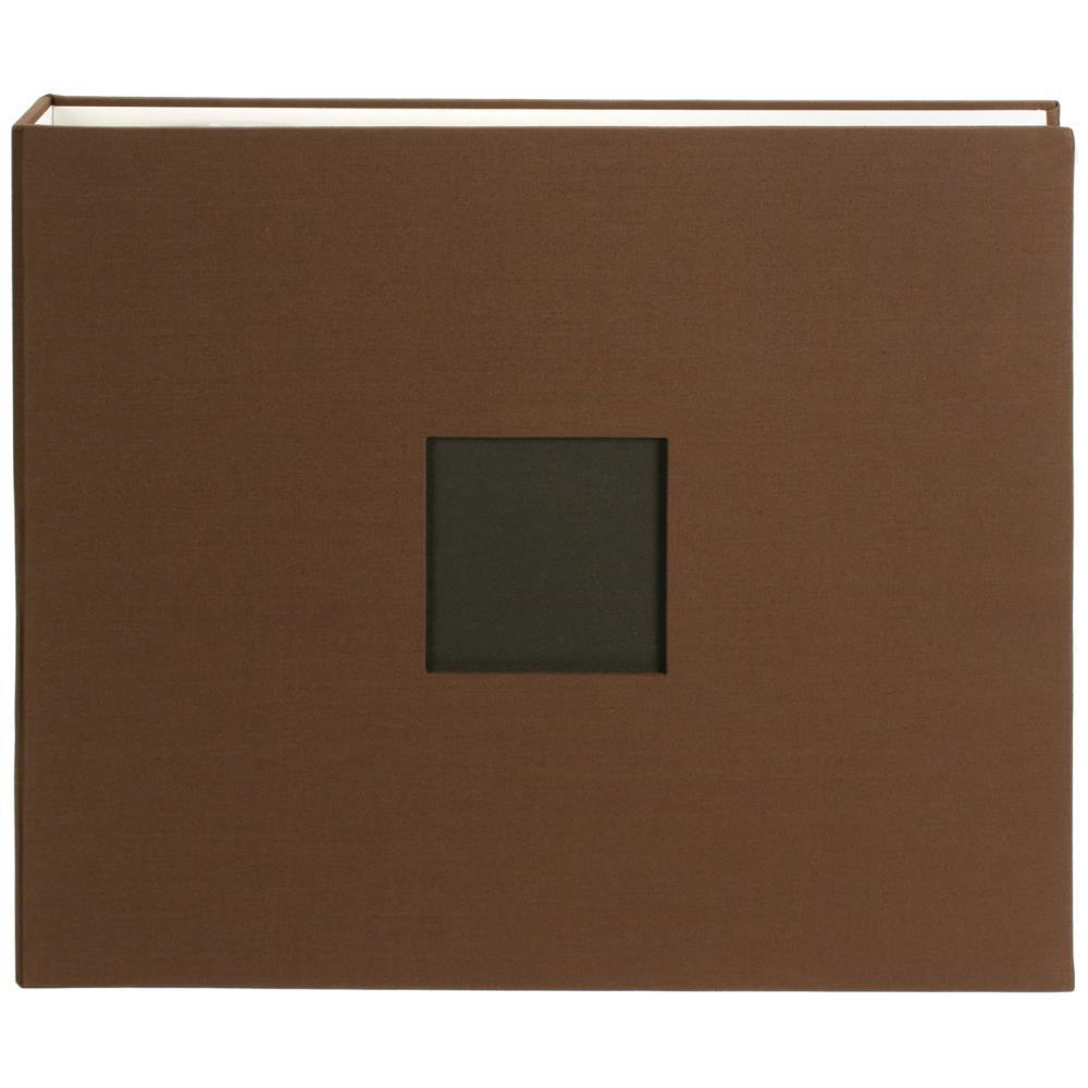 American Crafts Cloth D-Ring Album 12 inch X12 inch Chestnut