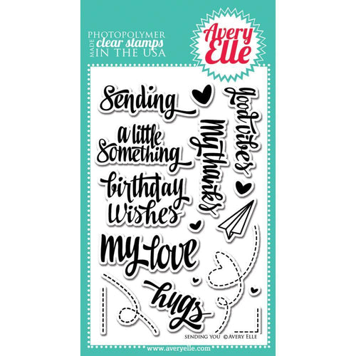 Avery Elle Clear Stamp Set 4X6 inch - Sending You