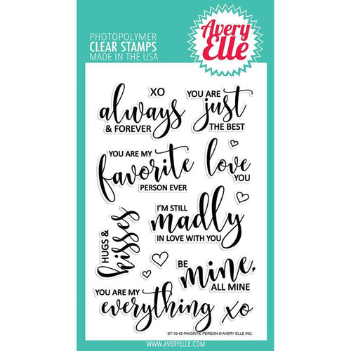 Avery Elle Clear Stamp Set 4X6 inch - Favorite Person