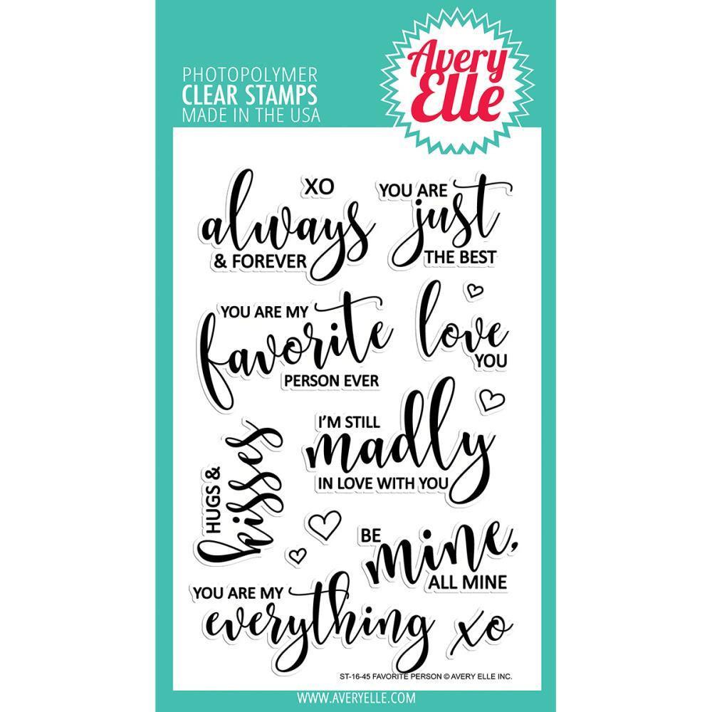 Avery Elle Clear Stamp Set 4X6 inch - Favorite Person