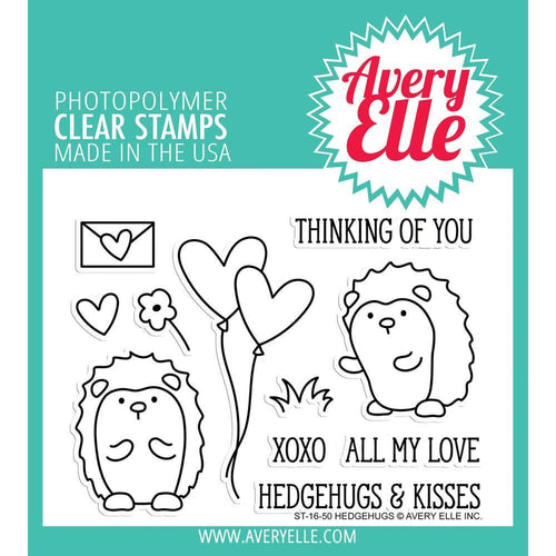 Avery Elle Clear Stamp Set 4X3 inch - Hedgehugs