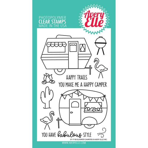 Avery Elle Clear Stamp Set 4X6 inch - Glamper Campers