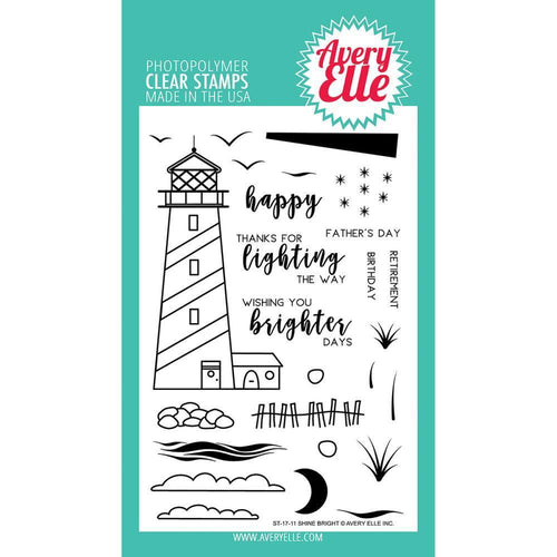 Avery Elle Clear Stamp Set 4X6 inch - Shine Bright