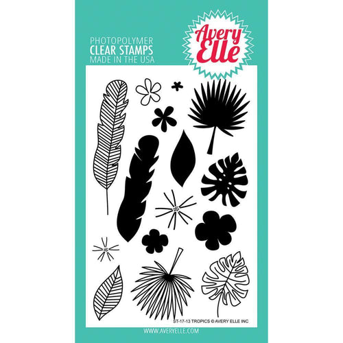 Avery Elle Clear Stamp Set 4X6 inch - Tropics
