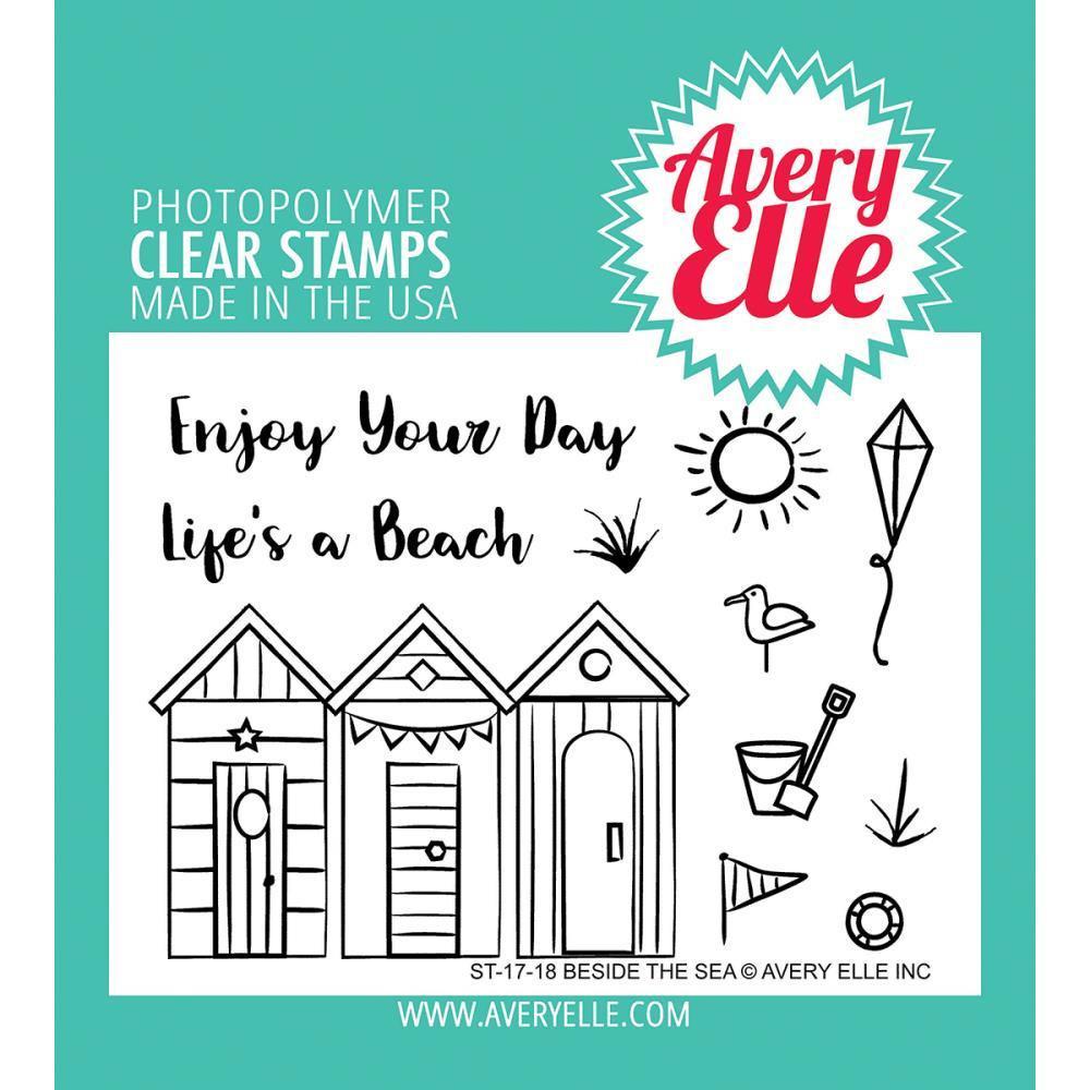 Avery Elle Clear Stamp Set 4X3 inch - Beside The Sea