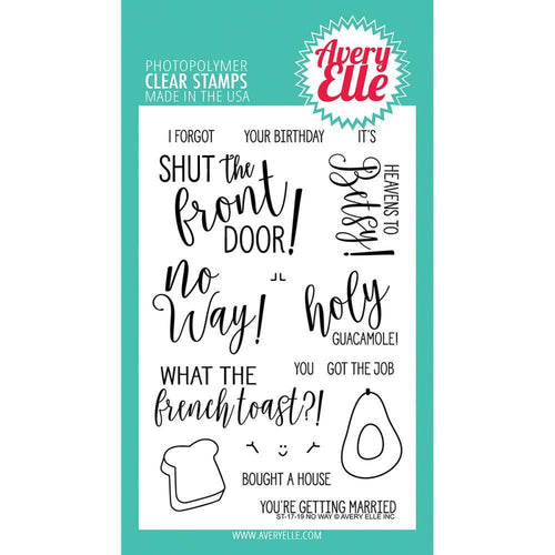 Avery Elle Clear Stamp Set 4X6 inch - No Way!