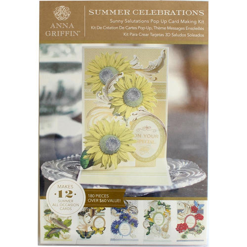 Anna Griffin Cardmaking Kits - Makes 12 cards - Sunny Salutations