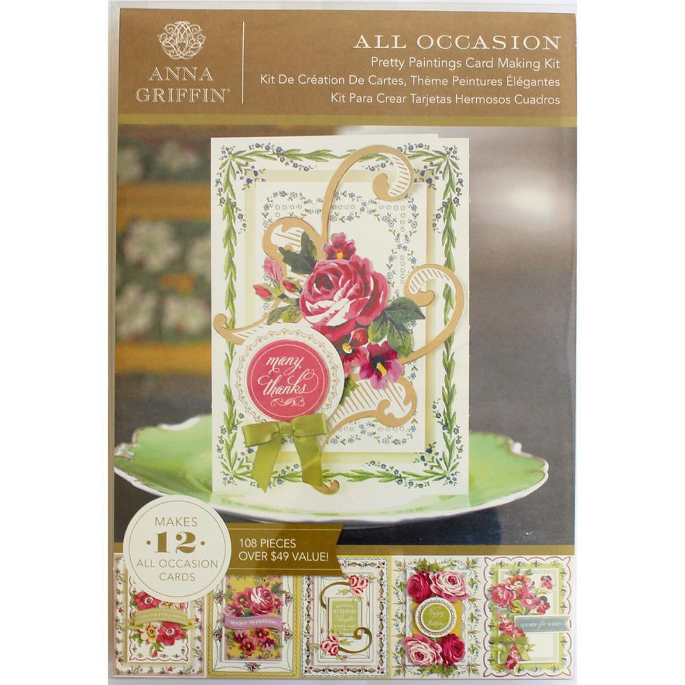 Anna Griffin Cardmaking Kits - Makes 12 cards - Pretty Paintings