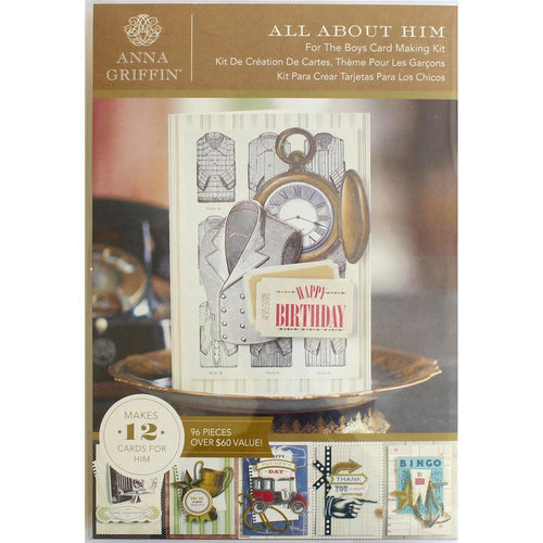 Anna Griffin Cardmaking Kits - Makes 12 cards - For The Boys