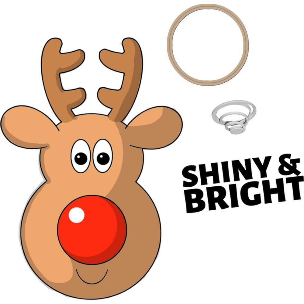 Art Impressions Mini Shakers Card Cling Rubber Stamps 2 inch X4 inch Reindeer