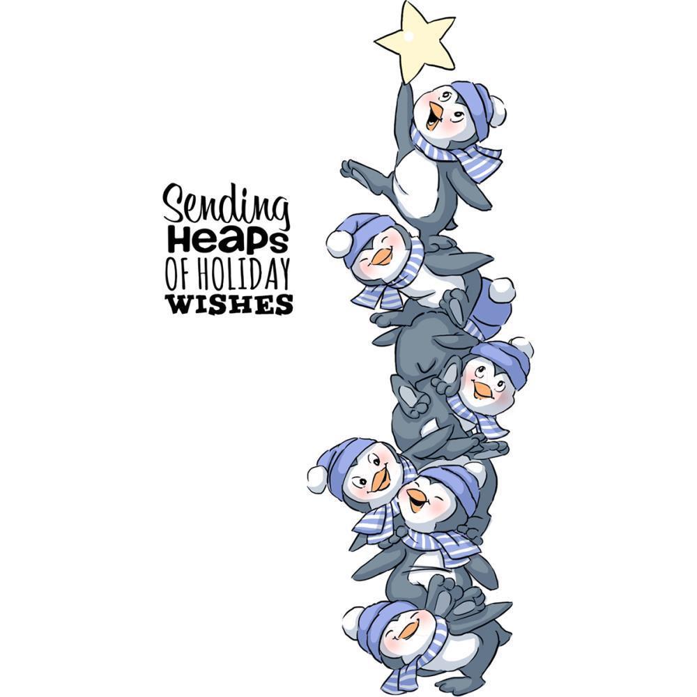Art Impressions Stackers Cling Rubber Stamp Set 7 inch X4 inch Penguin
