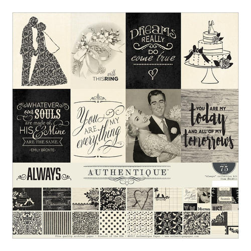 Authentique Collection Kit 12 X12 inch - Always