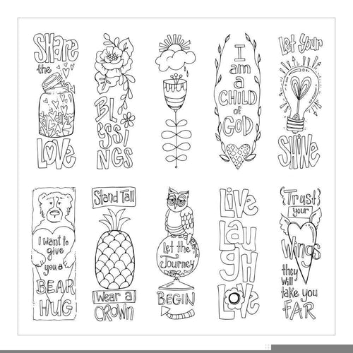 ArtPlay Paintables Watercolor Paper 12 inch X12 inch - Blessings