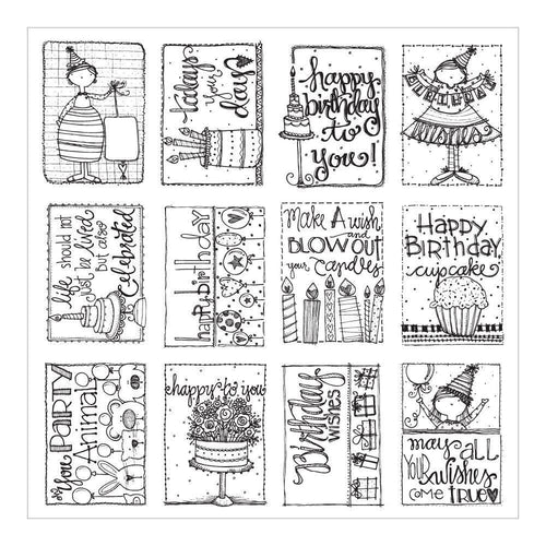 ArtPlay Paintables Watercolor Paper 12 inch X12 inch - Birthday Surprise