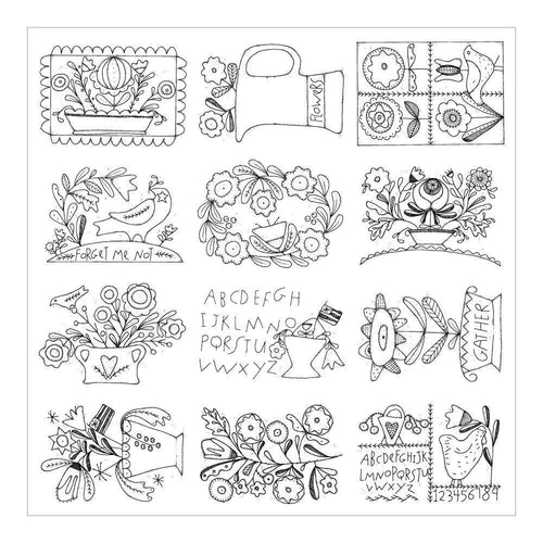 ArtPlay Paintables Watercolor Paper 12 inch X12 inch - Forget Me Knot
