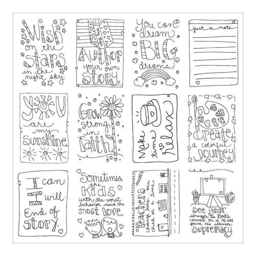ArtPlay Paintables Watercolor Paper 12 inch X12 inch - Laura Kelly Wish On Stars