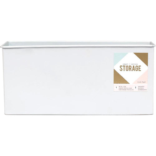 American Crafts - Wire System Metal Storage Bin Large Gold