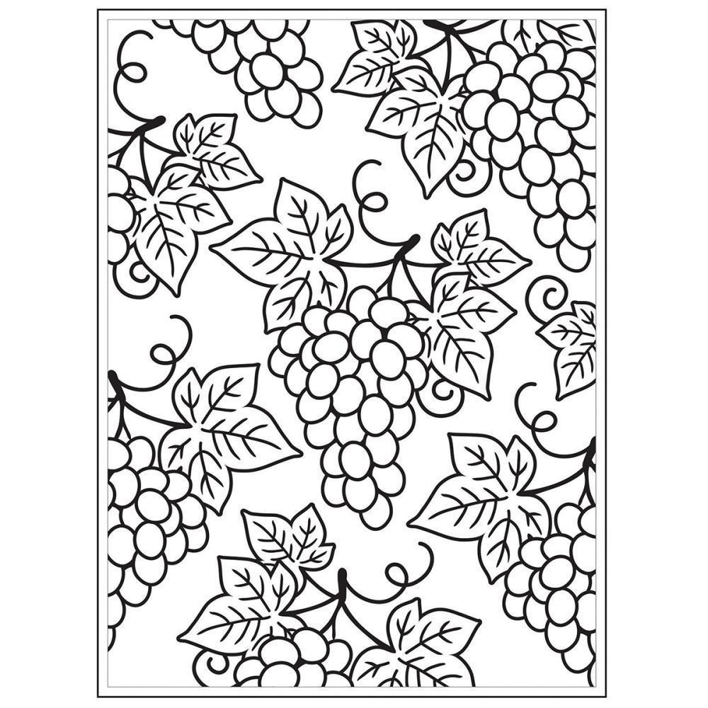 Background Darice - Embossing Folder 4.25 inch X5.75 inch - Grapes