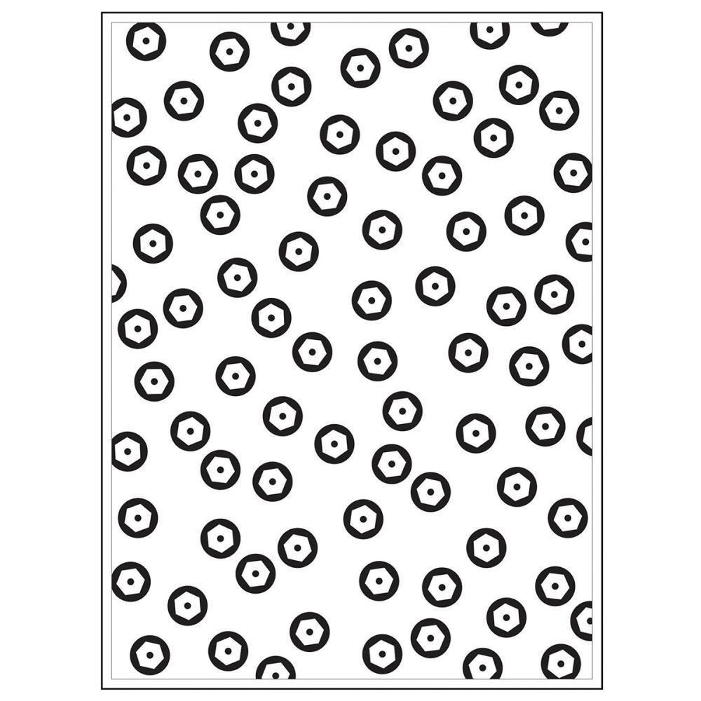 Background Darice - Embossing Folder 4.25 inch X5.75 inch - Sequin